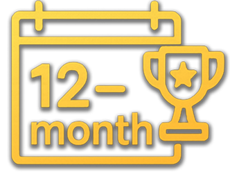 12-month linear vesting + staking